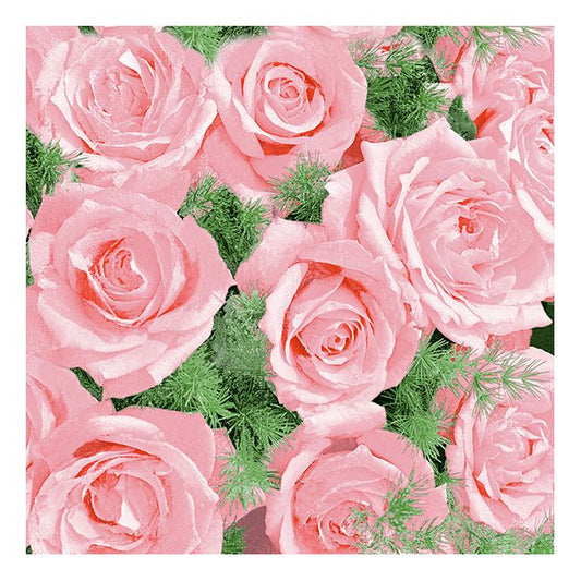 Dining Collection Lunch Napkins - Pink Rose Glory (#24030)