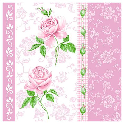 Dining Collection Lunch Napkins - Gentile Pink Roses (#24032)