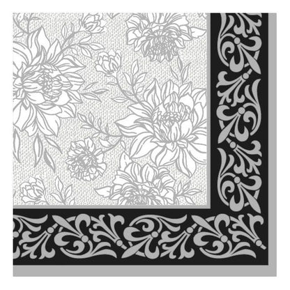 Dining Collection Lunch Napkins - Grey Petal Pride (#24103)