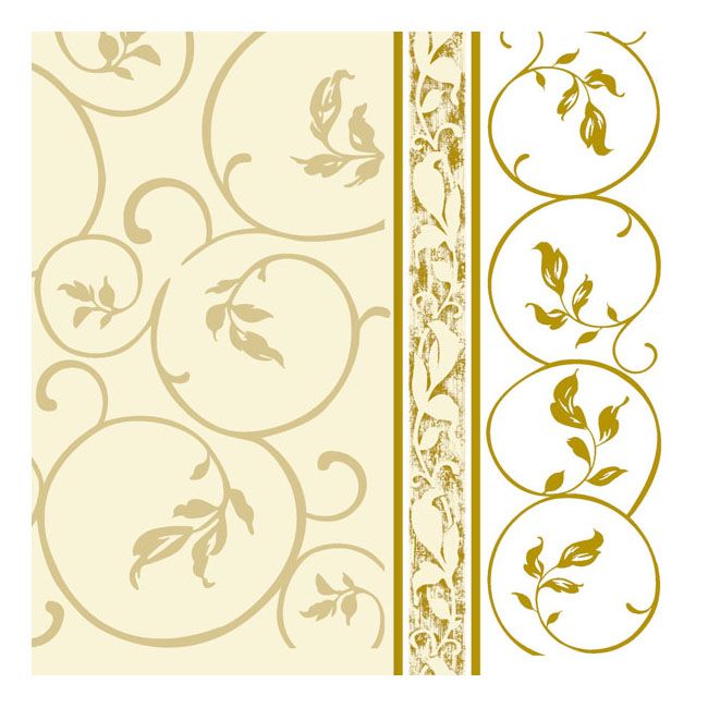 Dining Collection Lunch Napkins - Golden Curlicue 1 (#24110)