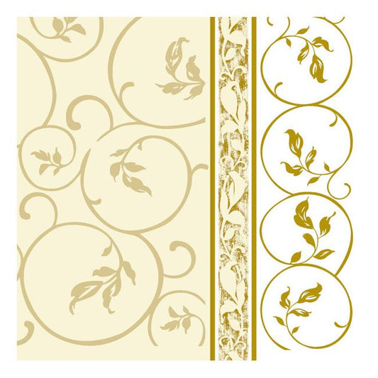 Dining Collection Lunch Napkins - Golden Curlicue 1 (#24110)