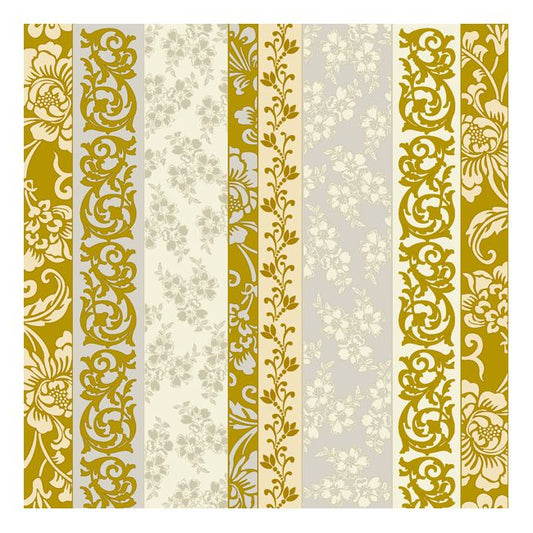 Dining Collection Lunch Napkins - Rose Gold Scrolls (#24112)