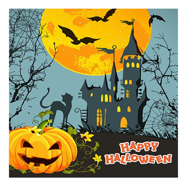 Halloween Lunch Napkins - Haunted Castle (#24254)