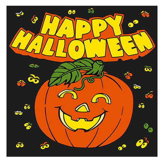 Halloween Lunch Napkins - Happy Halloween Pumpkin (#24260)