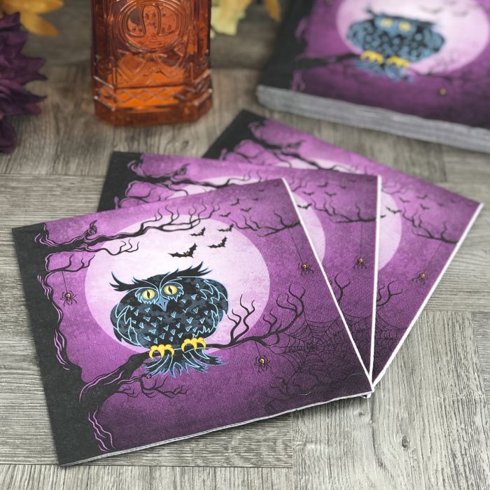 Halloween Lunch Napkins - Eerie Owl (#24264)