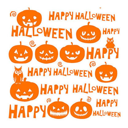 Halloween Lunch Napkins - Happy Halloween Orange (#24265)