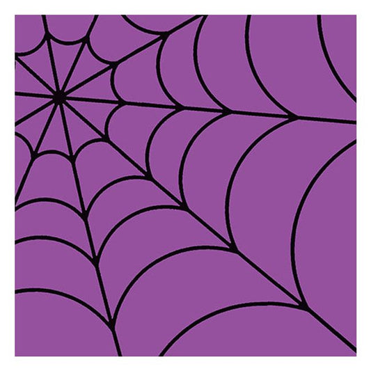 Halloween Lunch Napkins - Spider Web Purple (#24269)