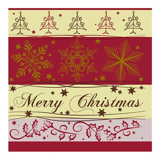 Christmas Lunch Napkins - Christmas Cheer Red (#24271)