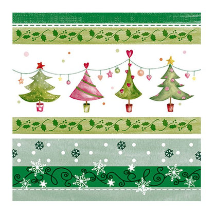 Christmas Lunch Napkins - Merry & Bright Trees (#24275)