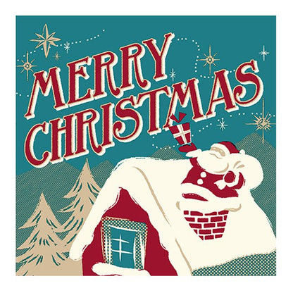 Christmas Lunch Napkins - Up on the Rooftop (#24287)