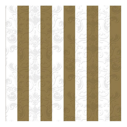 Dining Collection Lunch Napkins - Stripes of Gold - (#24301)