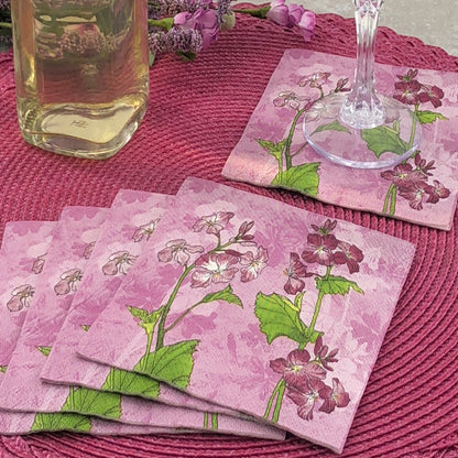 Dining Collection Cocktail Napkins - Violet Opulence (#24503)