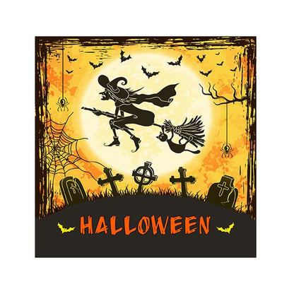 Halloween Cocktail Napkins - Flying Witch (#24656)