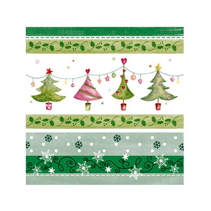 Christmas Cocktail Napkins - Merry & Bright Trees (#24663)