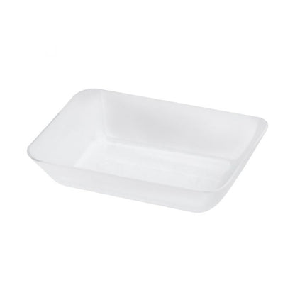 Mini Rectangular Plates - White Plastic - 20 ct. (#25752)