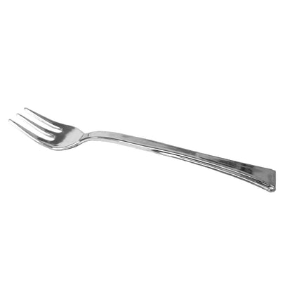 Mini Forks - Silver Plastic - 40 ct. (#26011)