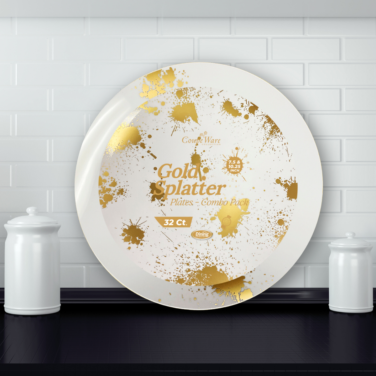 CoupeWare Splatter Combo Pack - 7.5" & 10.25" Plates (#08697)