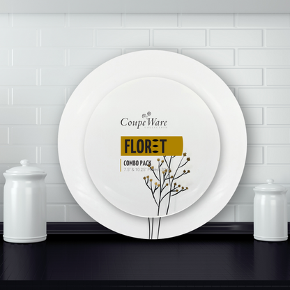 CoupeWare Floret Combo Pack - 7.5" & 10.25" Plates (#08790)