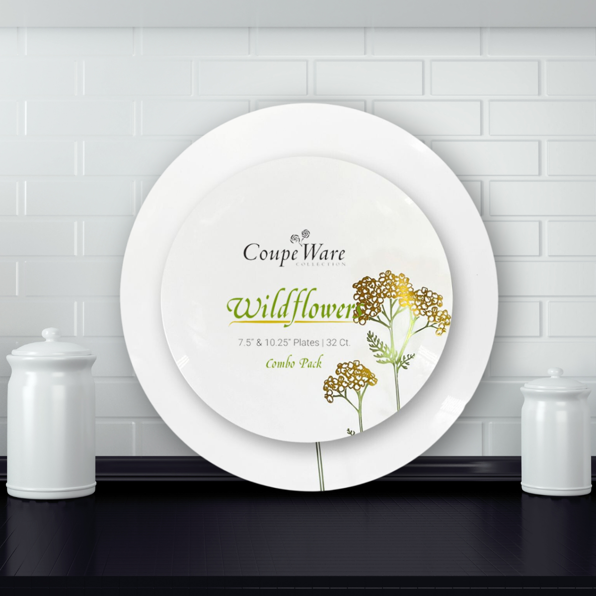 CoupeWare Wildflowers Combo Pack - 7.5" & 10.25" Plates (#08791)